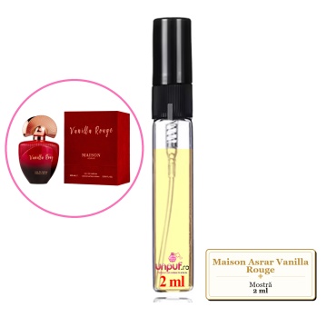 Mostra fiola din Parfumul Maison Asrar Vanilla Rouge, decant sticla cu pulverizator - Img 2