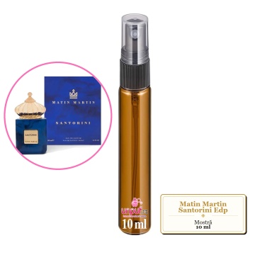 Mostra fiola din Parfumul Matin Martin Santorini Edp, decant sticla cu pulverizator