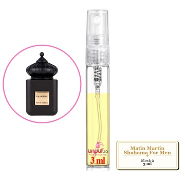 Mostra fiola din Parfumul Matin Martin Shahama For Men, decant sticla cu pulverizator - Img 2