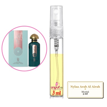 Mostra fiola din Parfumul Nylaa Arab Al Airah, decant sticla cu pulverizator - Img 3