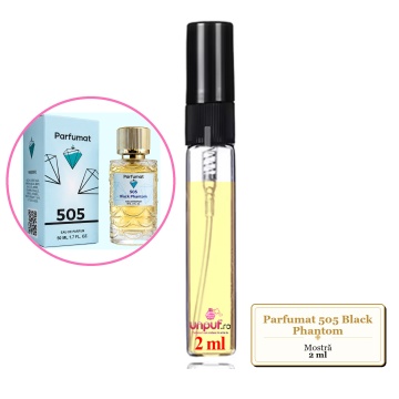 Mostra fiola din Parfumul Parfumat 505 Black Phantom, decant sticla cu pulverizator