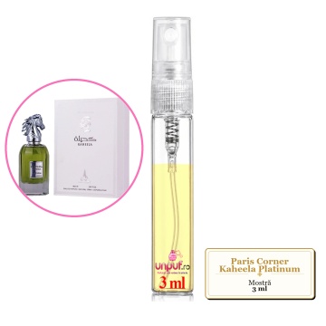 Mostra fiola din Parfumul Paris Corner Kaheela Platinum, decant sticla cu pulverizator - Img 3