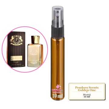 Mostra fiola din Parfumul Pendora Scents Golden One, decant sticla cu pulverizator