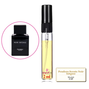 Mostra fiola din Parfumul Pendora Scents Noir Intense, decant sticla cu pulverizator
