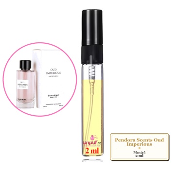 Mostra fiola din Parfumul Pendora Scents Oud Imperious, decant sticla cu pulverizator - Img 2