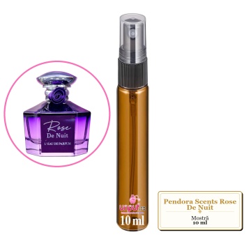 Mostra fiola din Parfumul Pendora Scents Rose De Nuit, decant sticla cu pulverizator