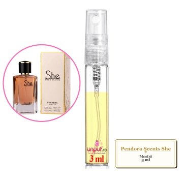 Mostra fiola din Parfumul Pendora Scents She, decant sticla cu pulverizator - Img 3