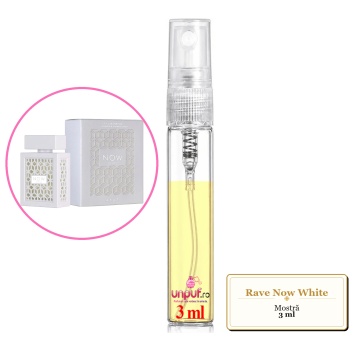 Mostra fiola din Parfumul Rave Now White, decant sticla cu pulverizator - Img 3