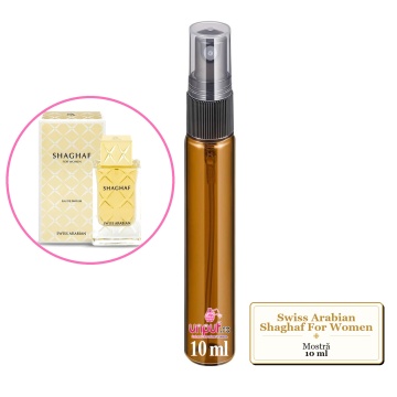 Mostra fiola din Parfumul Swiss Arabian Shaghaf For Women, decant sticla cu pulverizator
