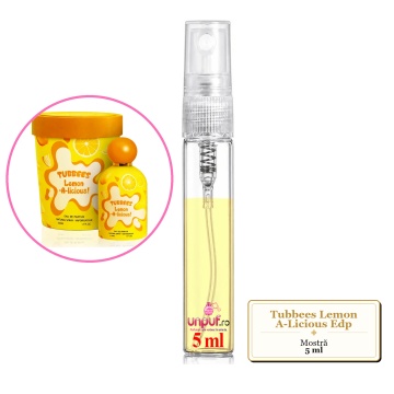 Mostra fiola din Parfumul Tubbees Lemon A-Licious Edp, decant sticla cu pulverizator - Img 4