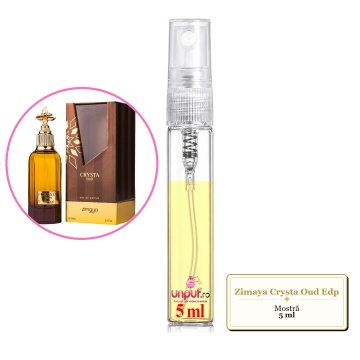 Mostra fiola din Parfumul Zimaya Crysta Oud Edp, decant sticla cu pulverizator - Img 4
