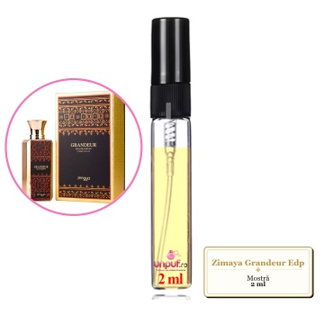 Mostra fiola din Parfumul Zimaya Grandeur Edp, decant sticla cu pulverizator - Img 2