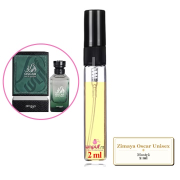 Mostra fiola din Parfumul Zimaya Oscar Unisex, decant sticla cu pulverizator - Img 2