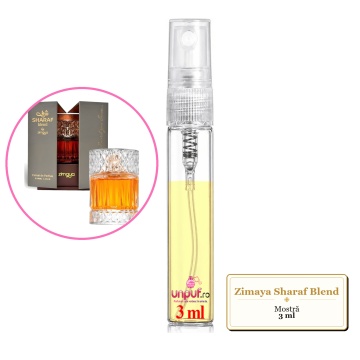 Mostra fiola din Parfumul Zimaya Sharaf Blend, decant sticla cu pulverizator - Img 3