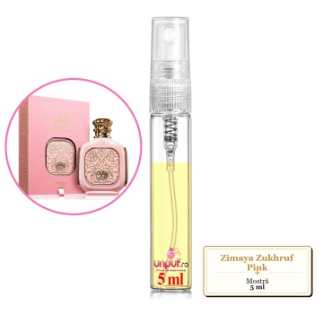 Mostra fiola din Parfumul Zimaya Zukhruf Pink, decant sticla cu pulverizator - Img 4