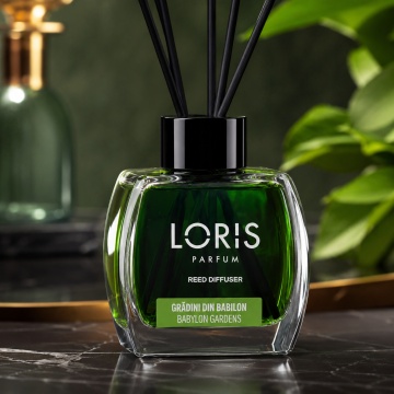 Odorizant de Cameră cu Bețișoare Parfumate Loris Parfum Grădini din Babilon, 120 ml, Esență Babylon Gardens, Miros Elegant și Persistent - Img 4