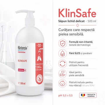 Pachet ingrijire completa Klintensiv – sapun lichid Aloe Vera 500 ml, 500 ml + 400 ml - Img 3
