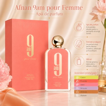 Parfum Afnan 9 Am Pour Femme 100 ml - Img 3