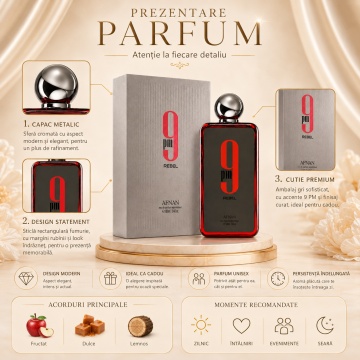 Parfum Afnan 9 Pm Rebel 100 ml - Img 3