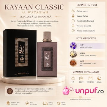 Parfum Al Wataniah Kayaan Classic 100 ml ,arăbesc , Bărbat, Damă, Unisex - Img 3