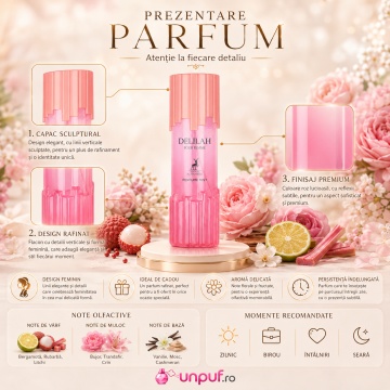 Parfum Alhambra Delilah Pour Femme Body Mist 250 ml ,arăbesc , Damă - Img 2