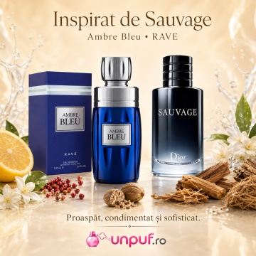 Parfum Ambre Bleu Rave 100 ml, Apa De Parfum, Barbati - Img 8