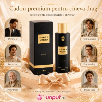Parfum Arăbesc Ajmal Amber Wood Hair Mist 100 ml, Damă, edp - Img 7