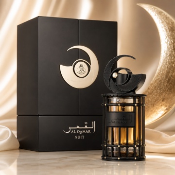 Parfum Arăbesc Al Qamar Nuit French Avenue 100 ml, Apă de Parfum Unisex, Damă și Bărbat, Inspirat The Moon, Aromă Aromatic Orientală cu Citrice, Condimente, Note Proaspete, Flori Albe, Lavandă, Note Calde, Lemn de Cedru, Ambră și Mosc