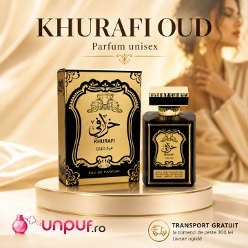 Parfum Arăbesc Al Raheeb Khurafi Oud 100 ml, Apă de Parfum Unisex, Aromă Orientală Lemnoasă cu Oud, Cashmeran, Ambroxan, Mosc și Note Condimentate - Img 10