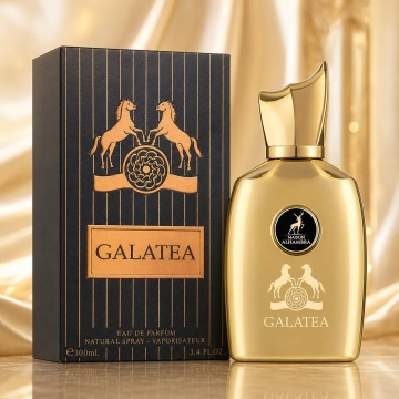Parfum Arăbesc Alhambra Galatea Maison Alhambra 100 ml, Apă de Parfum Unisex, Damă și Bărbat, Aromă Oriental Ambrată, Inspirat Godolphin