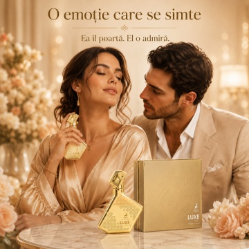 Parfum Arăbesc Alhambra Luxe Gold Maison Alhambra 100 ml, Apă de Parfum Unisex, Damă și Bărbat, Aromă Oriental Ambrată, Profil Luxos Amber Oriental - Img 4