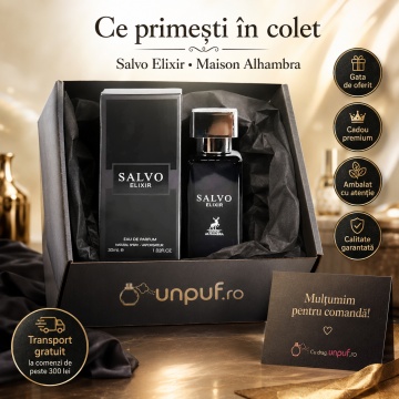 Parfum Arăbesc Alhambra Salvo Elixir Maison Alhambra 30 ml, Apă de Parfum Bărbați, Aromă Aromatic Condimentată, Inspirat Sauvage Elixir - Img 4