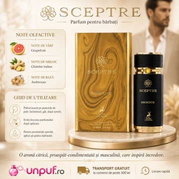 Parfum Arăbesc Alhambra Sceptre Bronzite 100 ml, Apă de Parfum Bărbați, Maison Alhambra, Inspirat Tygar Extrait, Aromă Oriental Modernă Lemnos Minerală cu Note Fructate, Bergamotă, Condimente, Iasomie, Trandafir, Note Lemnoase, Cedru, Ambră, Mosc și Vanil - Img 9