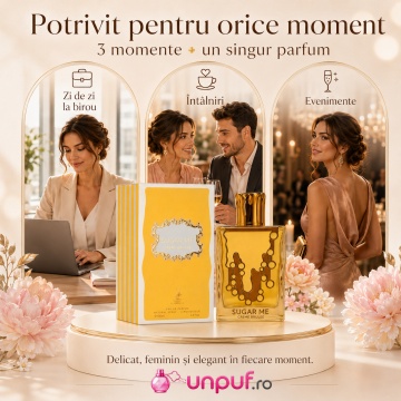 Parfum Arăbesc Alhambra Sugar Me Creme Brulee Maison Alhambra 100 ml, Apă de Parfum Damă, Aromă Gurmand Dulce, Inspirat Escapade Gourmande - Img 6