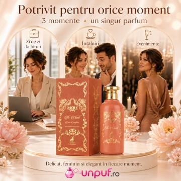 Parfum Arăbesc Alhambra The Chant Maison Alhambra 100 ml, Apă de Parfum Damă, Aromă Oriental Modernă Florală, Inspirat A Chant for the Nymph - Img 6