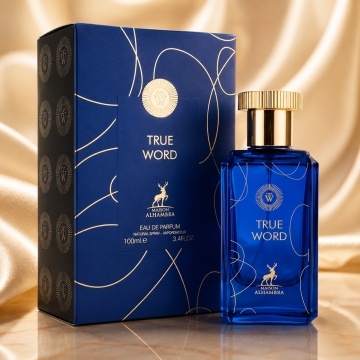 Parfum Arăbesc Alhambra True Word Maison Alhambra 100 ml, Apă de Parfum Unisex, Damă și Bărbat, Aromă Oriental Modernă, Inspirat Blue Talisman