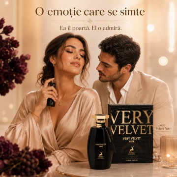 Parfum Arăbesc Alhambra Very Velvet Noir Maison Alhambra 100 ml, Apă de Parfum Damă, Aromă Oriental Ambrată, Inspirat Very Sexy Night - Img 5