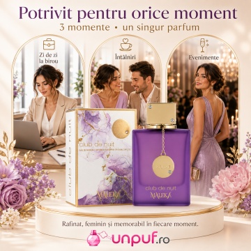 Parfum Arăbesc Armaf Club De Nuit Maleka 105 ml, Apă de Parfum Damă, Aromă Feminină Aromatic Orientală Inspirată de Queen of Silk - Img 6