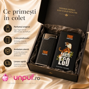 Parfum Arăbesc Armaf Ego Tigre 100 ml, Apă de Parfum Unisex Damă și Bărbat, Aromă Aromatic Orientală Inspirată de Absolu Aventus - Img 4