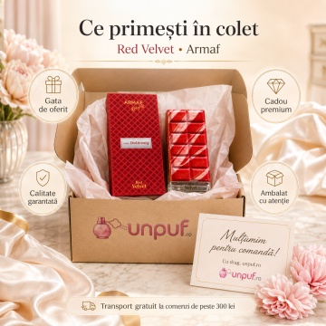 Parfum Arăbesc Armaf Red Velvet 70 ml, Apă de Parfum Unisex Damă și Bărbat, Aromă Floral Orientală, Dulce, Catifelată și Gourmand, Inspirată de Sweet Tooth - Img 4