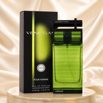 Parfum Arăbesc Armaf Venetian Pour Homme 100 ml, Apă de Parfum Bărbat, Aromă Aromatic Lemnoasă, Fresh, Masculină și Elegantă, Inspirată de Villero Acqua Delle Langhe