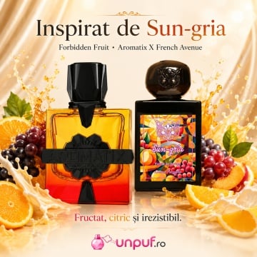 Parfum Arăbesc Aromatix Forbidden Fruit French Avenue 100 ml, Apă de Parfum Unisex, Damă și Bărbat, Inspirat Sun Gria, Aromă Ambrată Floral Fructată Dulce cu Portocală Sângerie, Bergamotă, Cardamom, Măr Roșu, Piersică, Margarita, Trandafir, Vanilie, Ambră - Img 8