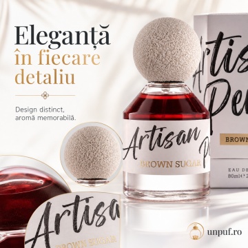 Parfum Arăbesc Artisan Perfumery Brown Sugar Fragrance World 80 ml, Apă de Parfum Unisex, Damă și Bărbat, Aromă Gurmand Dulce cu Caramel, Fructe Dulci, Zahăr, Praline, Flori Albe, Tonka, Ambră, Mosc și Vanilie - Img 8
