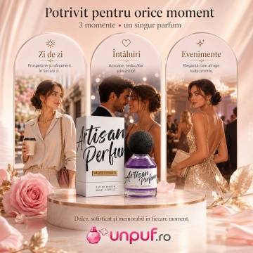 Parfum Arăbesc Artisan Perfumery Salted Caramel Fragrance World 80 ml, Apă de Parfum Unisex, Damă și Bărbat, Aromă Gurmand Dulce cu Caramel, Fructe Dulci, Zahăr, Praline, Flori Albe, Tonka, Ambră, Mosc și Vanilie - Img 6