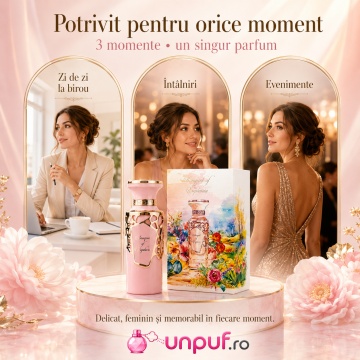 Parfum Arăbesc Bouquet of Euphoria Fragrance World 100 ml, Apă de Parfum Damă, Aromă Florală Dulce cu Heliotrop, Fructe Confiate, Gardenie, Iasomie, Lemn de Santal, Caramel, Mosc și Vanilie - Img 6