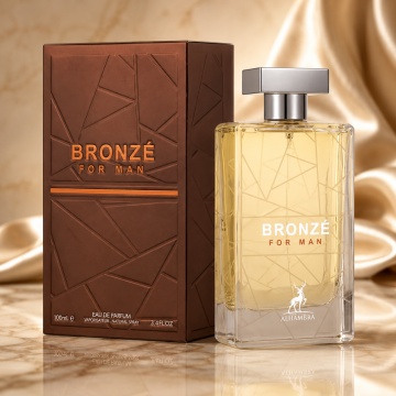 Parfum Arăbesc Bronze For Men Maison Alhambra 100 ml, Apă de Parfum Bărbați, Inspirat Orange For Men Hugo Boss, Aromă Lemnos Condimentată cu Măr Roșu, Coriandru, Piper, Tămâie, Note Lemnoase și Vanilie