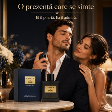 Parfum Arăbesc Canale Di Blue Parfum Intense Fragrance World 100 ml, Apă de Parfum Bărbați, Aromă Aromatică Fresh Lemnoasă cu Citrice, Grepfrut, Iasomie, Mentă, Piper Roz, Labdanum, Cedru, Lemn de Santal, Tămâie, Olibanum, Vetiver și Nucșoară - Img 5