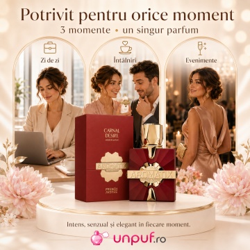 Parfum Arăbesc Carnal Desire Aromatix French Avenue 100 ml, Apă de Parfum Unisex, Damă și Bărbat, Inspirat Cuir Infrarouge Maison Crivelli, Aromă Intensă Orientală cu Fructe Roșii, Caramel, Condimente, Trandafir, Piele, Oud, Lemn, Mosc și Note Pudrate - Img 6