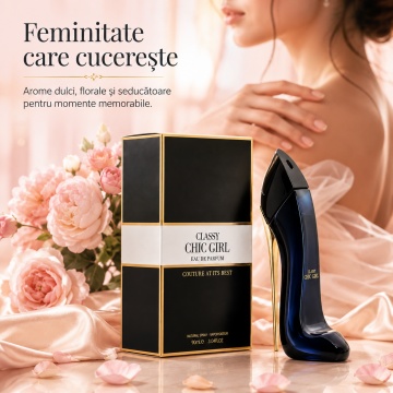 Parfum Arăbesc Classy Chic Girl Fragrance World 90 ml, Apă de Parfum Damă, Aromă Oriental Floral Gourmand cu Migdale, Bergamotă, Cafea, Floare de Portocal, Iasomie, Tuberoză, Tonka, Cacao, Lemn de Santal și Vanilie - Img 5