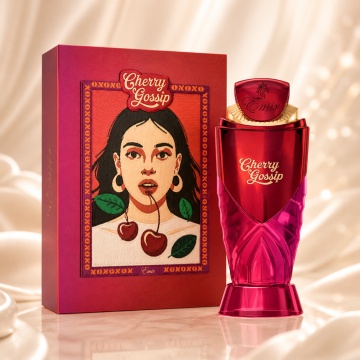 Parfum Arăbesc Emir Cherry Gossip Eau de Parfum 100 ml, Damă, Aromă Fructat Gourmand Cireșe, Dulce, Intensă și Feminină, Inspirată de Black Opium Over Red